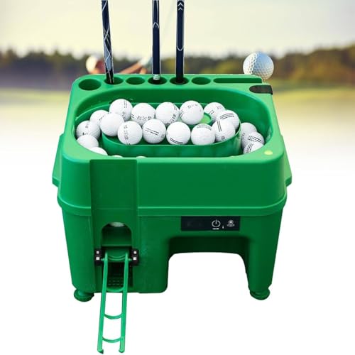 Automatischer Golfball-Ausgabeautomat, höhenverstellbarer elektrischer Ballaufschlagautomat mit Induktionsfunktion, hält 40 Bälle gleichzeitig, hat einen Queue-Halter mit 6 Löchern, für das Training Automatischer Golfball-Ausgabeautomat, höhenverstellbarer elektrischer Ballaufschlagautomat mit Induktionsfunktion, hält 40 Bälle gleichzeitig, hat einen Queue-Halter mit 6 Löchern, für das Training von Ruiseawing
