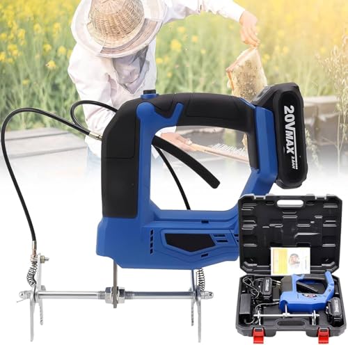 Elektrischer Bienenschüttler zum Bienenentfernen, kabellose Bienenstock-Rahmenschüttelmaschine mit 1/2 Batterien, wiederaufladbarer handgehaltener Bienenentferner, 4-Gang-Geschwindigkeit einstellbar Elektrischer Bienenschüttler zum Bienenentfernen, kabellose Bienenstock-Rahmenschüttelmaschine mit 1/2 Batterien, wiederaufladbarer handgehaltener Bienenentferner, 4-Gang-Geschwindigkeit einstellbar von Ruiseawing