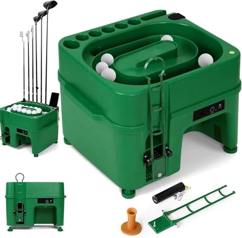 Golfballspender, Automatische Golfballmaschine mit 6-Loch-Schlägerhalter, Hält 40 Bälle gleichzeitig, Höhenverstellbarer Fußständer, Dual-Modus, Golfball-Driver mit Hält 40 Bälle gleichzeitig Golfballspender, Automatische Golfballmaschine mit 6-Loch-Schlägerhalter, Hält 40 Bälle gleichzeitig, Höhenverstellbarer Fußständer, Dual-Modus, Golfball-Driver mit Hält 40 Bälle gleichzeitig von Ruiseawing