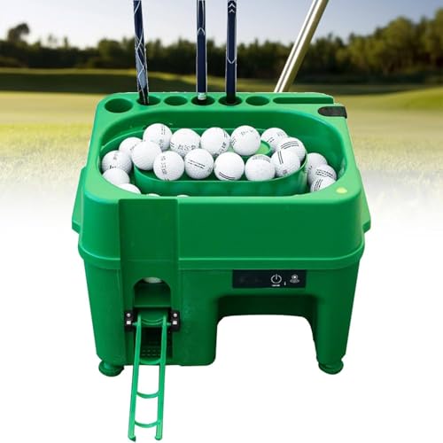 Golfballspender mit 6-Loch-Schlägerhalter, elektrische Induktions-Golfball-Tee-Up-Maschine, hält 40 Bälle gleichzeitig, Ballabgabe im Dual-Modus, Golf-Aufschlagmaschine, Tee-Up-Maschine für die Driv Golfballspender mit 6-Loch-Schlägerhalter, elektrische Induktions-Golfball-Tee-Up-Maschine, hält 40 Bälle gleichzeitig, Ballabgabe im Dual-Modus, Golf-Aufschlagmaschine, Tee-Up-Maschine für die Driv von Ruiseawing