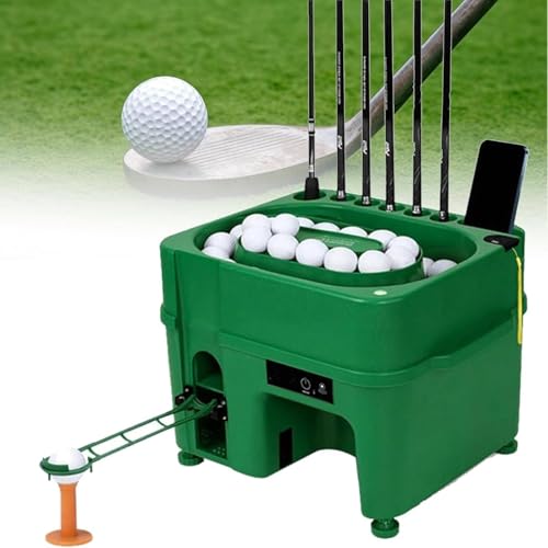 Golfballspender zum Üben, automatischer Golfballspender-Tee, höhenverstellbar, 40 Bälle, große Kapazität, elektrische Induktionsballmaschine mit 6 Schlägerbuchsen, für verschiedene Veranstaltungsort Golfballspender zum Üben, automatischer Golfballspender-Tee, höhenverstellbar, 40 Bälle, große Kapazität, elektrische Induktionsballmaschine mit 6 Schlägerbuchsen, für verschiedene Veranstaltungsort von Ruiseawing
