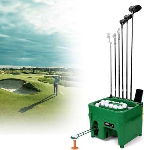 Ruiseawing Automatische Golf-Tee-Maschine, automatischer Golfballspender mit 6-Loch-Schlägerhalter, fasst bis zu 40 Golfbälle, geeignet für Golf-Driving-Ranges, Indoor-Simulatoren usw. Ruiseawing Automatische Golf-Tee-Maschine, automatischer Golfballspender mit 6-Loch-Schlägerhalter, fasst bis zu 40 Golfbälle, geeignet für Golf-Driving-Ranges, Indoor-Simulatoren usw. von Ruiseawing