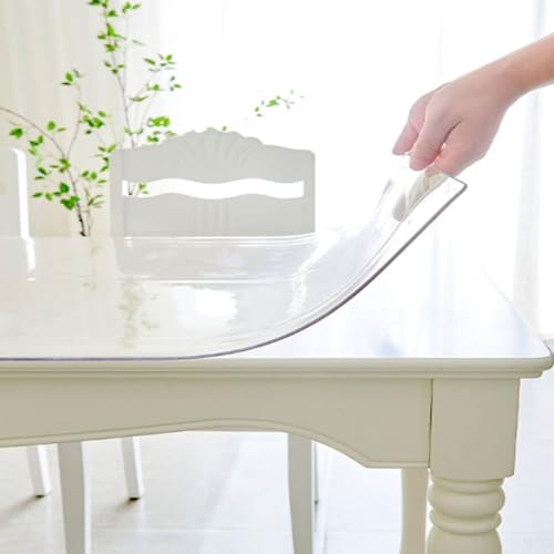 Transparenter PVC-Tischschutz, individuelle Größe, 1,5 mm dick, für Esszimmer, Küche, Büro, strapazierfähige Tischdecke und Schutzunterlage, 100 x 240 cm Transparenter PVC-Tischschutz, individuelle Größe, 1,5 mm dick, für Esszimmer, Küche, Büro, strapazierfähige Tischdecke und Schutzunterlage, 100 x 240 cm von Ruiseawing