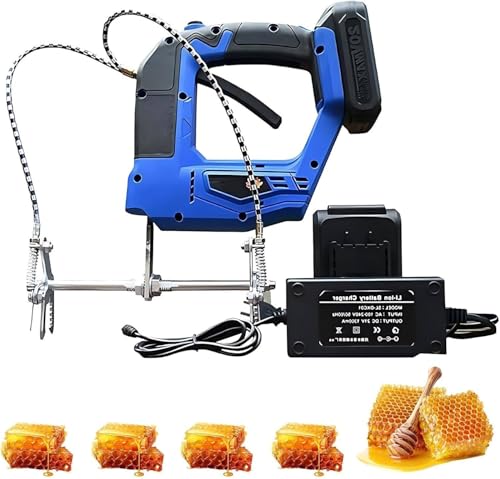 Wiederaufladbarer Handmotor-Bienenentferner, elektrischer Bienenschüttler, kabellose Bienenstock-Rahmenschüttelmaschine, 4-Gang-Geschwindigkeit einstellbar, Imkereiwerkzeug, 2700 U/min, für Imkerfar Wiederaufladbarer Handmotor-Bienenentferner, elektrischer Bienenschüttler, kabellose Bienenstock-Rahmenschüttelmaschine, 4-Gang-Geschwindigkeit einstellbar, Imkereiwerkzeug, 2700 U/min, für Imkerfar von Ruiseawing
