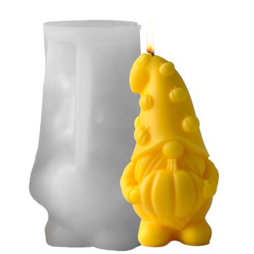 Rukjmqi Halloween Formen | 3D Kürbisform | Wiederverwendbare Herbstform Für Fondant Deko Klassenbasteln Seifen Harz Kunst von Rukjmqi