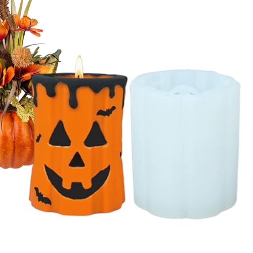 Rukjmqi Kerzen Gießform Halloween | Halloween 3D Säulen Kürbiskerzen Form - Wiederverwendbare Silikon Bastelmodelle für Dekoration und Kerzenherstellung geeignet für Anfänger Erwachsene Mädchen und Rukjmqi Kerzen Gießform Halloween | Halloween 3D Säulen Kürbiskerzen Form - Wiederverwendbare Silikon Bastelmodelle für Dekoration und Kerzenherstellung geeignet für Anfänger Erwachsene Mädchen und von Rukjmqi
