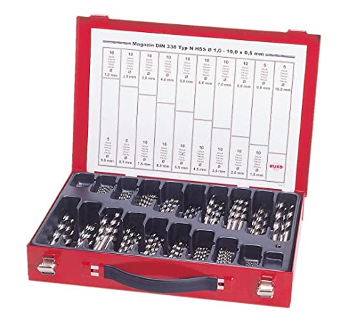 RUKO 215200 - Juego de 170 brocas DIN 338 Tipo N HSS Cobalto rectificadas, con split point RUKO 215200 - Juego de 170 brocas DIN 338 Tipo N HSS Cobalto rectificadas, con split point von Ruko