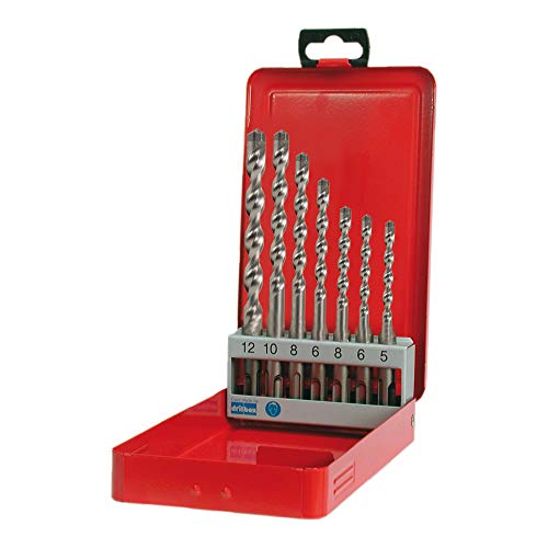RUKO Wolframcarbid SDS-Plus Hammerbohrer-Set mit 3 Fräsern im Stahlkoffer, helles Finish, 7-teilig, R213246 RUKO Wolframcarbid SDS-Plus Hammerbohrer-Set mit 3 Fräsern im Stahlkoffer, helles Finish, 7-teilig, R213246 von Ruko