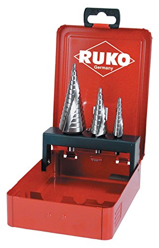 Ruko 101026E Stufenbohrer-Satz HSS Co 5, geschliffen in Industriekassette, Einfarbig Ruko 101026E Stufenbohrer-Satz HSS Co 5, geschliffen in Industriekassette, Einfarbig von Ruko