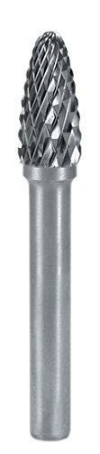 Ruko 116032 Hartmetall Frässtifte Form F Rundbogen, 10 x 60 mm von Ruko