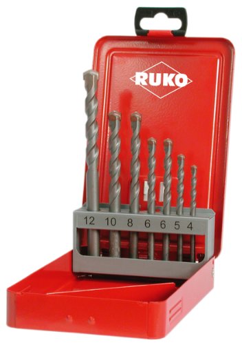Ruko 205256 Impact Bohrer Set in Stahlblech Box 7 Stück von RUKO