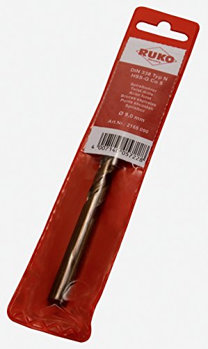 Spiralbohrer DIN 338, 10,0 mm HSS-Co in SB von Ruko