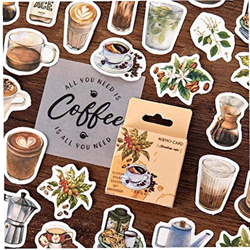 46pcs / Vintage Rooftop Coffee Aufkleber Set Scrapbooking Aufkleber Für Journal-Planer-DIY Scrapbooking Tagebuch Hand des Bill Dekorieren Packen von Ruluti