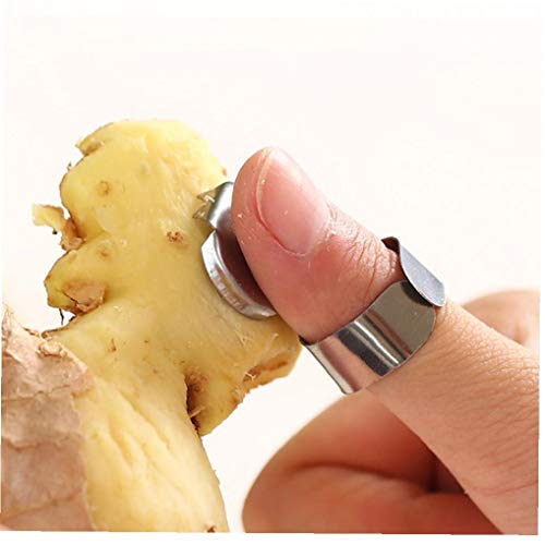 Ruluti 1pc Ingwer Und Knoblauchschäler Küche Geräte Obst Und Gemüseschäler Justierbarem Band Für Daumen Ruluti 1pc Ingwer Und Knoblauchschäler Küche Geräte Obst Und Gemüseschäler Justierbarem Band Für Daumen von Ruluti