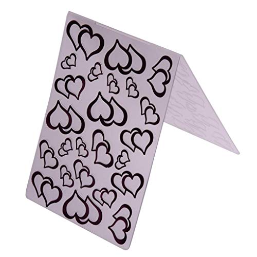 Ruluti 1pc Kunststoff Embossing Folder Stencil Form Für Scrapbooking Fotoalbum Dekorative Herz Embossingschablone Craft Ruluti 1pc Kunststoff Embossing Folder Stencil Form Für Scrapbooking Fotoalbum Dekorative Herz Embossingschablone Craft von Ruluti