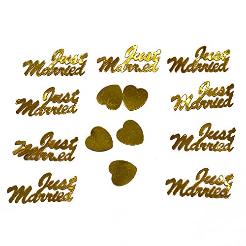 Ruluti 380pcs / Bag Just Married Förmige Konfetti Partei Werfen Konfetti DIY Hochzeit Dekoration Goldene Ruluti 380pcs / Bag Just Married Förmige Konfetti Partei Werfen Konfetti DIY Hochzeit Dekoration Goldene von Ruluti
