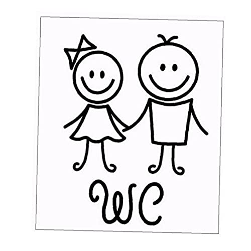Ruluti Süße Toilette Easy Wendeabnehmbare Cartoon Selbstklebende Mädchen Junge WC PVC Badezimmer Wohnung Waschraum Wasserdicht Dekorative Türaufkleber Ruluti Süße Toilette Easy Wendeabnehmbare Cartoon Selbstklebende Mädchen Junge WC PVC Badezimmer Wohnung Waschraum Wasserdicht Dekorative Türaufkleber von Ruluti