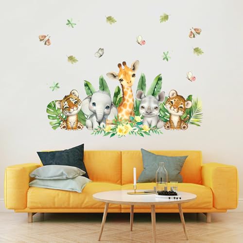 Wandtattoo Dschungel, Türaufkleber Waldtiere Safari Tiere Wandsticker Bär Wandaufkleber Waldtiere Selbstklebend Wandaufkleber Wanddeko für Kinderzimmer Babyzimmer Schlafzimmer Mädchen Jungen (003) Wandtattoo Dschungel, Türaufkleber Waldtiere Safari Tiere Wandsticker Bär Wandaufkleber Waldtiere Selbstklebend Wandaufkleber Wanddeko für Kinderzimmer Babyzimmer Schlafzimmer Mädchen Jungen (003) von Rumgug