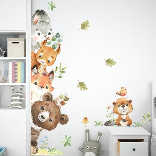 Wandtattoo Dschungel, Türaufkleber Waldtiere Safari Tiere Wandsticker Bär Wandaufkleber Waldtiere Selbstklebend Wandaufkleber Wanddeko für Kinderzimmer Babyzimmer Schlafzimmer Mädchen Jungen Wandtattoo Dschungel, Türaufkleber Waldtiere Safari Tiere Wandsticker Bär Wandaufkleber Waldtiere Selbstklebend Wandaufkleber Wanddeko für Kinderzimmer Babyzimmer Schlafzimmer Mädchen Jungen von Rumgug