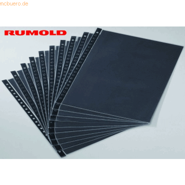 10 x Rumold Präsentationshülle A4 Multiring-Lochung 0,10mm transparent von Rumold