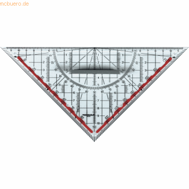 Rumold Geometriedreieck 25cm rauchtopas mit Griff Rumold Geometriedreieck 25cm rauchtopas mit Griff von Rumold