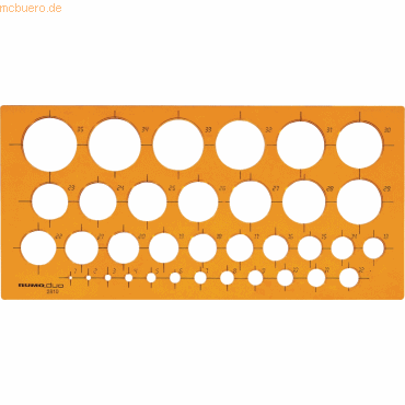 Rumold Kreisschablone 1-35mm orange von Rumold
