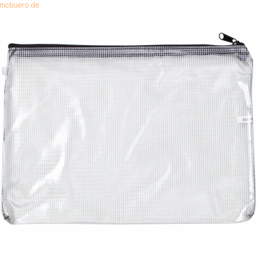 Rumold Mesh-bag A2 Netzgewebe Reißverschluss transparent/schwarz von Rumold