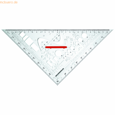 Rumold Zeichendreieck mit Schablone für Fachbereich Elektro DIN 406 von Rumold