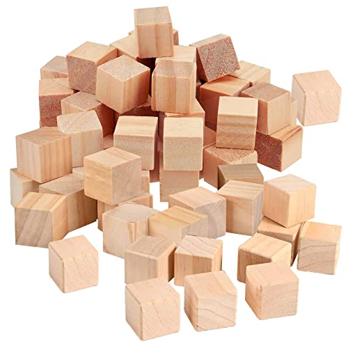 200 Stück Holz Würfel 10 MM Holzblöcke Holzwürfel Bastelwürfel Blanko Deko Basteln Bastelmaterial Holz Quadrat Würfel Natur Deko zum DIY Basteln Malen DIY Handwerk Dekoration von RunFar shop
