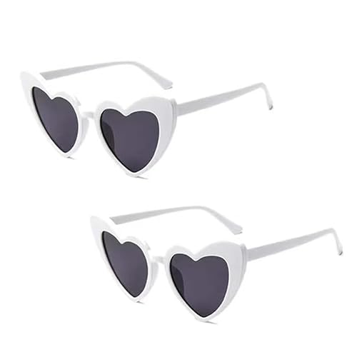 Herz Sonnenbrille Sonnenbrillen für Damen Hippie Brille, Retro Party Herz Partybrillen weiß Linse, Mode Brillen für Party Reise Fotoshooting Herz Sonnenbrille Sonnenbrillen für Damen Hippie Brille, Retro Party Herz Partybrillen weiß Linse, Mode Brillen für Party Reise Fotoshooting von RunFar shop