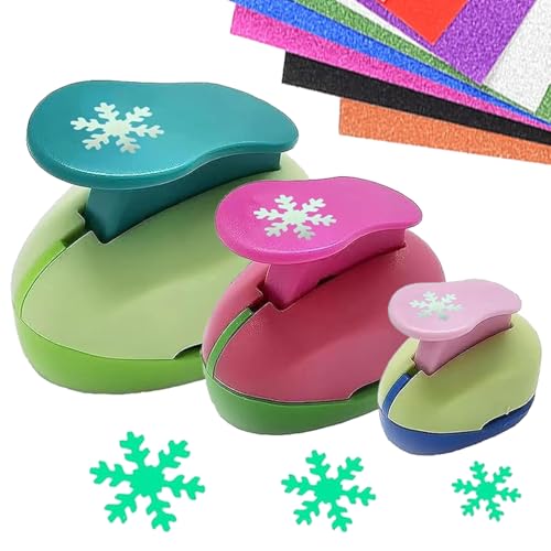 Stanzer Schneeflocken 3 Stück Motivstanzer Papierstanzer Motivlocher Stanzer Set Ausstanzer 9mm 16mm 25mm für Papier DIY Scrapbook Fotoalbum Handwerk zum Basteln Stanzer Schneeflocken 3 Stück Motivstanzer Papierstanzer Motivlocher Stanzer Set Ausstanzer 9mm 16mm 25mm für Papier DIY Scrapbook Fotoalbum Handwerk zum Basteln von RunFar shop