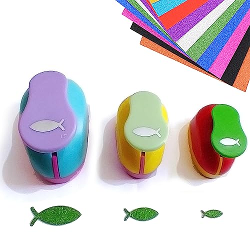 Stanzer fisch 3 Stück Motivstanzer Papierstanzer Motivlocher Stanzer Set Ausstanzer 15 mm, 25 mm, 35mm für Grußkarten oder Streudeko, Kommunion, Konfirmation, Taufe, Hochzeit, Scrapbooking Stanzer fisch 3 Stück Motivstanzer Papierstanzer Motivlocher Stanzer Set Ausstanzer 15 mm, 25 mm, 35mm für Grußkarten oder Streudeko, Kommunion, Konfirmation, Taufe, Hochzeit, Scrapbooking von RunFar shop