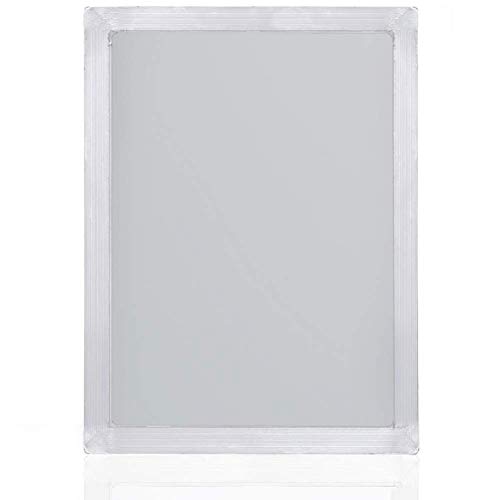 Runaup Aluminium Siebdruckrahmen, 19 x 24 cm, Weiß, 43T/110 Mesh, Rechteckig von Runaup