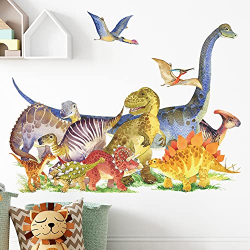 Runtoo Dinosaurier-Wandaufkleber für Jungenzimmer Jurassic World Wandkunst Aufkleber Kinder Baby Kinderzimmer Wanddekoration von Runtoo