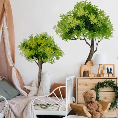 Runtoo Großer Baum-Wandaufkleber, Grünpflanzen, Wald, zum Abziehen und Aufkleben, Wandbild, Aufkleber für Kinderzimmer, Klassenzimmer, Kinderzimmer, Wohnzimmerdekoration Runtoo Großer Baum-Wandaufkleber, Grünpflanzen, Wald, zum Abziehen und Aufkleben, Wandbild, Aufkleber für Kinderzimmer, Klassenzimmer, Kinderzimmer, Wohnzimmerdekoration von Runtoo