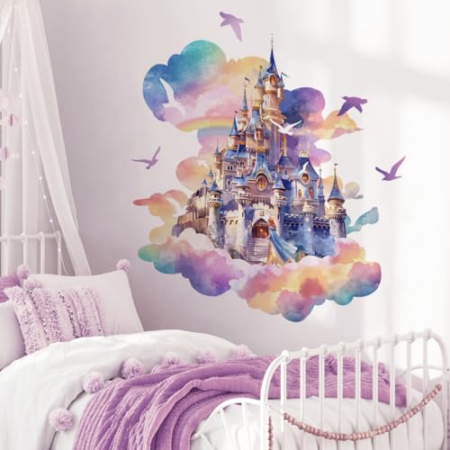 Runtoo Wandaufkleber für Mädchenzimmer, Regenbogenprinzessin, Wandaufkleber, Kinderzimmer, Wanddekoration Runtoo Wandaufkleber für Mädchenzimmer, Regenbogenprinzessin, Wandaufkleber, Kinderzimmer, Wanddekoration von Runtoo