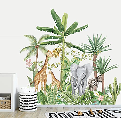 Runtoo Wandtattoo Waldtiere Wandsticker Dschungeltiere Giraffe Elefant Wandaufkleber Kinderzimmer Babyzimmer Mädchen Junge Wanddeko Runtoo Wandtattoo Waldtiere Wandsticker Dschungeltiere Giraffe Elefant Wandaufkleber Kinderzimmer Babyzimmer Mädchen Junge Wanddeko von Runtoo