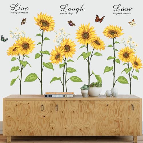 Runtoo Wandtattoo Sonnenblume Wandsticker Blumen Schmetterling Wandaufkleber Kinderzimmer Babyzimmer Wohnzimmer Schlafzimmer Wanddeko Runtoo Wandtattoo Sonnenblume Wandsticker Blumen Schmetterling Wandaufkleber Kinderzimmer Babyzimmer Wohnzimmer Schlafzimmer Wanddeko von Runtoo