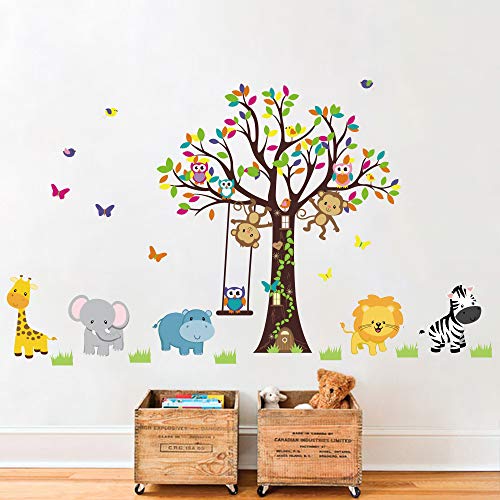 Runtoo Wandtattoo Waldtiere Wandsticker Baum Wandaufkleber Kinderzimmer Babyzimmer Runtoo Wandtattoo Waldtiere Wandsticker Baum Wandaufkleber Kinderzimmer Babyzimmer von Runtoo