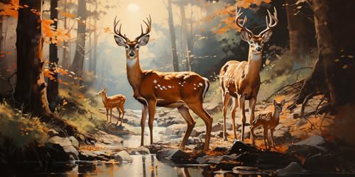 5D Diamond Painting Herbst Diamant Painting Bilder Reh Diamond Painting Erwachsene, DIY Eckige Diamant Kunst Malerei Stickerei Kreuzstich Set Home Wanddeko Aesthetic, Geschenke für Frauen 50x100cm 5D Diamond Painting Herbst Diamant Painting Bilder Reh Diamond Painting Erwachsene, DIY Eckige Diamant Kunst Malerei Stickerei Kreuzstich Set Home Wanddeko Aesthetic, Geschenke für Frauen 50x100cm von Ruohuo