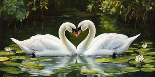 5D Diamond Painting Paar Diamant Painting Bilder Schwan Diamond Painting Erwachsene, DIY Eckige Diamant Kunst Malerei Stickerei Kreuzstich Set Home Wanddeko Aesthetic, Geschenke für Frauen 50x100cm 5D Diamond Painting Paar Diamant Painting Bilder Schwan Diamond Painting Erwachsene, DIY Eckige Diamant Kunst Malerei Stickerei Kreuzstich Set Home Wanddeko Aesthetic, Geschenke für Frauen 50x100cm von Ruohuo