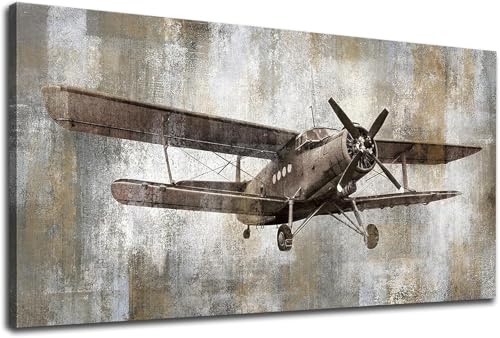 Flugzeug Malen Nach Zahlen Erwachsene Groß 50x100cm, Malen Nach Zahlen Retro, Kreativ Set für Erwachsene, DIY Handgemalt Ölgemälde Leinwand Kit mit 3 Set Pinseln Acrylfarben, Home Dekor, Rahmenlos Flugzeug Malen Nach Zahlen Erwachsene Groß 50x100cm, Malen Nach Zahlen Retro, Kreativ Set für Erwachsene, DIY Handgemalt Ölgemälde Leinwand Kit mit 3 Set Pinseln Acrylfarben, Home Dekor, Rahmenlos von Ruohuo