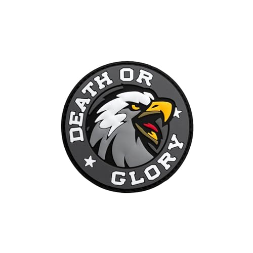 Ruoming 1 PVC Death or Glory Adler PVC Moral Patch, 7,9 cm, leuchtet im Dunkeln, Militärabzeichen mit Hakenverschluss Ruoming 1 PVC Death or Glory Adler PVC Moral Patch, 7,9 cm, leuchtet im Dunkeln, Militärabzeichen mit Hakenverschluss von Ruoming