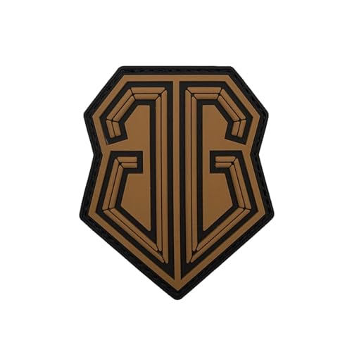 Ruoming 1 x taktischer Moral-Patch, PVC-Gummi-Abzeichen mit Hakenverschluss, 6,8 x 8 cm (Schlamm) von Ruoming