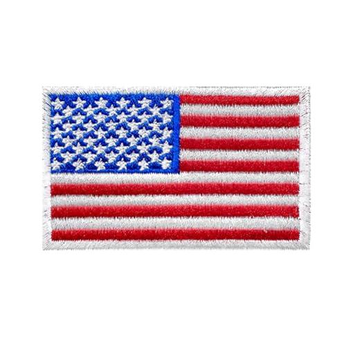 Ruoming Ruoming Aufnäher zum Aufbügeln, Nationalflagge, 8 x 5 cm, bestickt, selbstklebend, für Kleidung, Taschen, 1 Stück Ruoming Ruoming Aufnäher zum Aufbügeln, Nationalflagge, 8 x 5 cm, bestickt, selbstklebend, für Kleidung, Taschen, 1 Stück von Ruoming