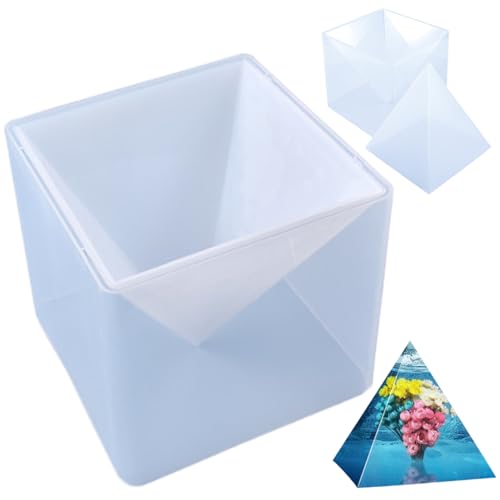 Pyramidenformen für Harz, super große Pyramiden -Silikonformen, DIY -Epoxidharz -Handwerksschmuck Silikonform für Gips, Wachs, Soapspyramid für von Ruqingg