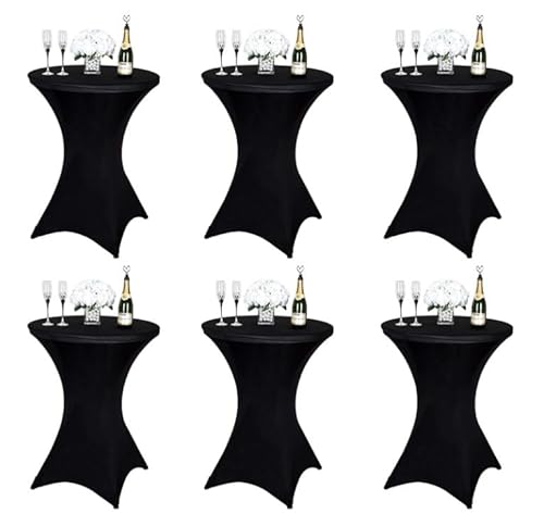 Ruspela Cocktail-Tischdecke, Stretch-Tischdecke für runde Tische, 80 x 100 cm, runde Highboy-Cocktail-Tischdecken für Party, Hochzeit, Geburtstag, Verkäufer, Outdoor-Party, 6 Stück Ruspela Cocktail-Tischdecke, Stretch-Tischdecke für runde Tische, 80 x 100 cm, runde Highboy-Cocktail-Tischdecken für Party, Hochzeit, Geburtstag, Verkäufer, Outdoor-Party, 6 Stück von Ruspela
