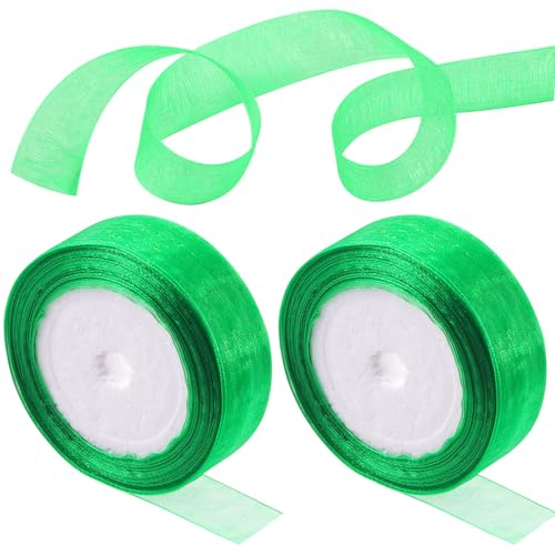 Rustark Green Shimmer Sheer Organza Ribbon Chiffon Mesh Fabric Ribbons Rustark Green Shimmer Sheer Organza Ribbon Chiffon Mesh Fabric Ribbons von Rustark