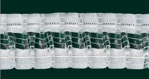 Flausch-Smokband zum Ankletten, 55 mm, transparent, 200% / Aufmachung 10 m von Ruther & Einenkel