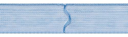 Raffrolloband 18 mm, Rapport (Schlaufenabstand) 15 cm/Aufmachung 10 m, Polyester, farbig halbtransparent, 1000 x 1.8 x 0.1 cm (blau) von Ruther & Einenkel